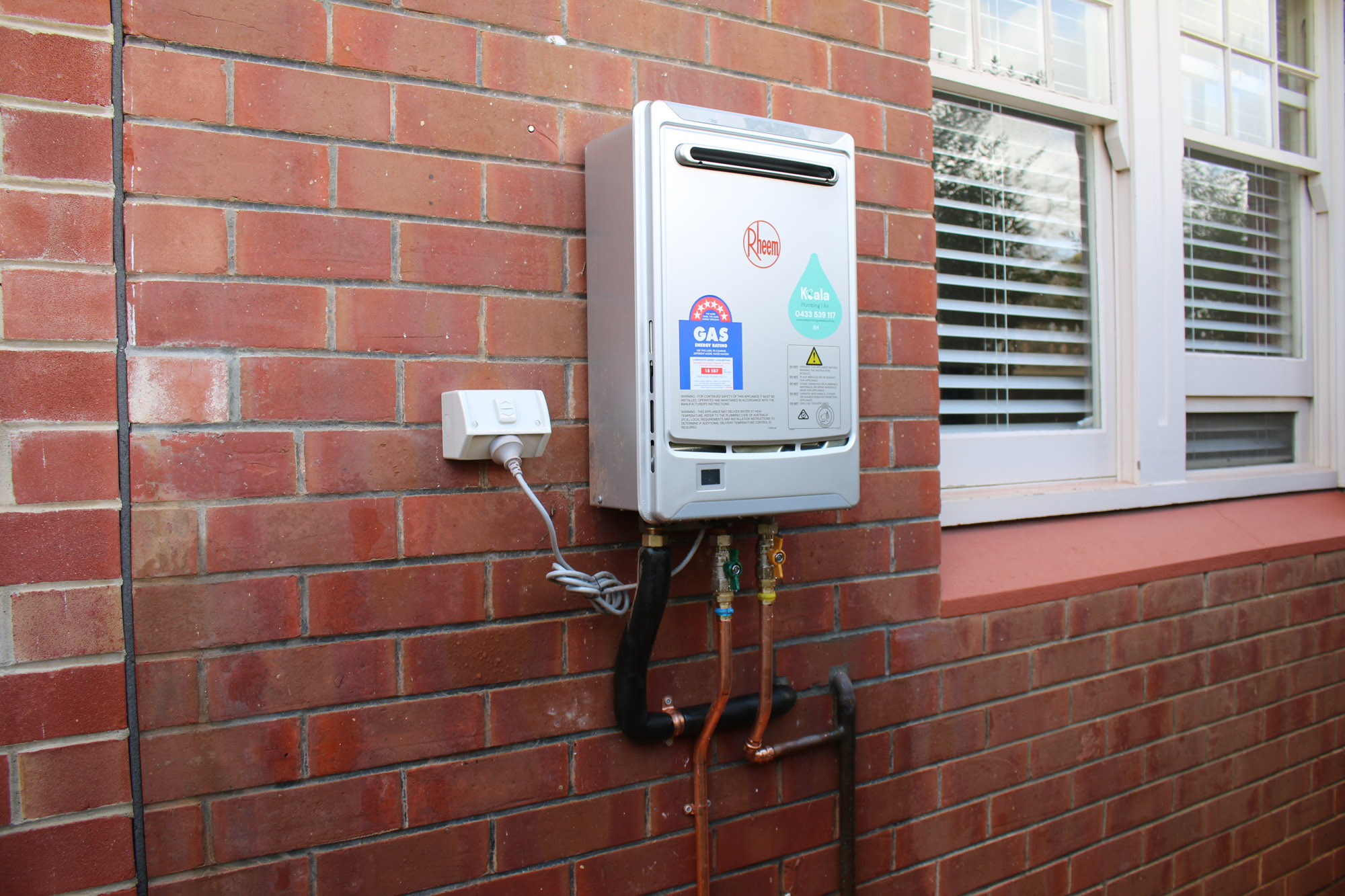 Hot water system installed by Koala Plumbing in Adelaide