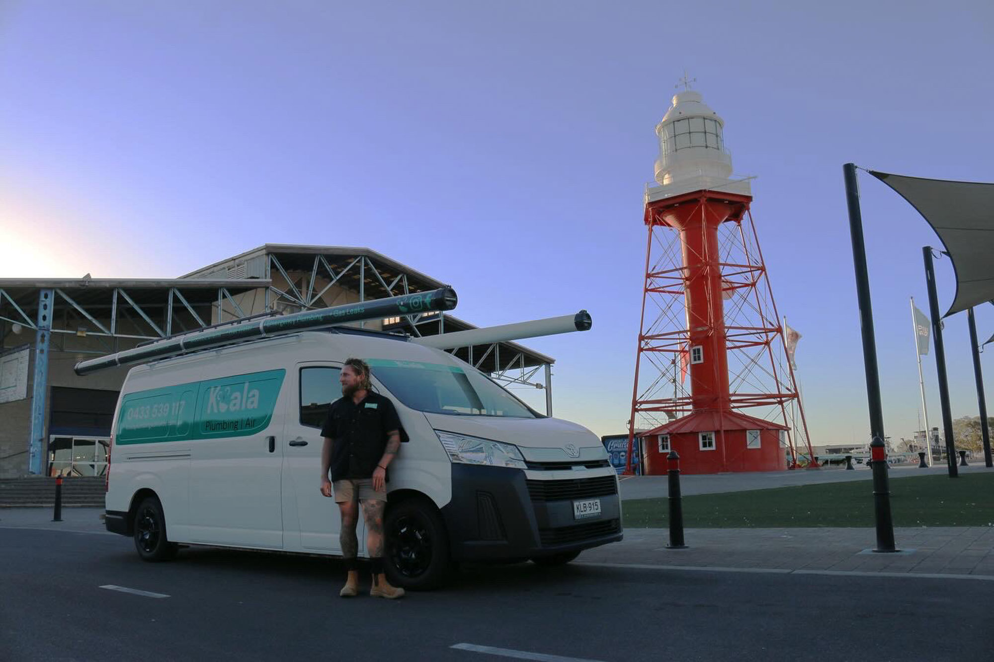 Koala Plumbing qualified trade and van in Adelaide