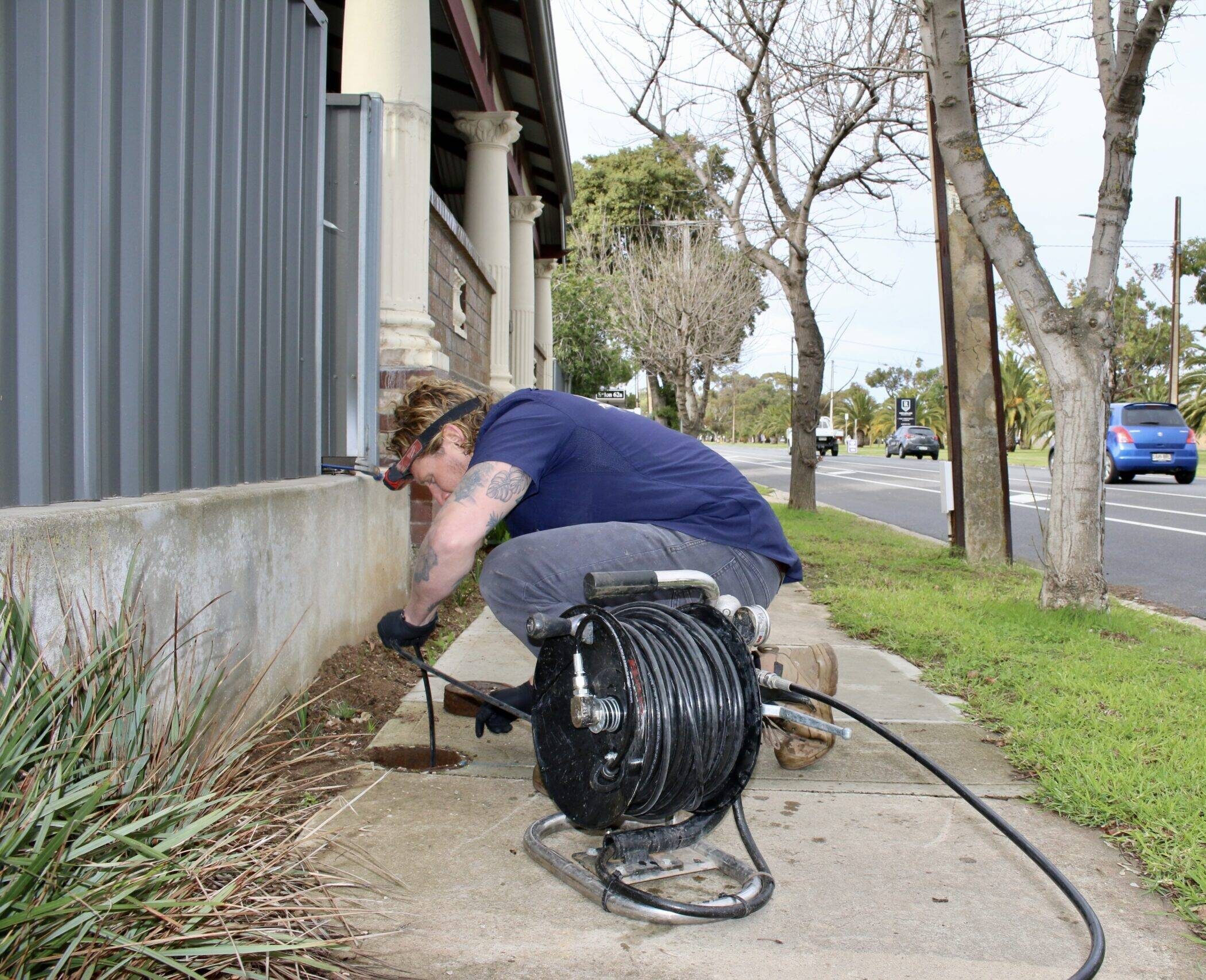 A Koala Plumbing plumber attending to a job in Adelaide