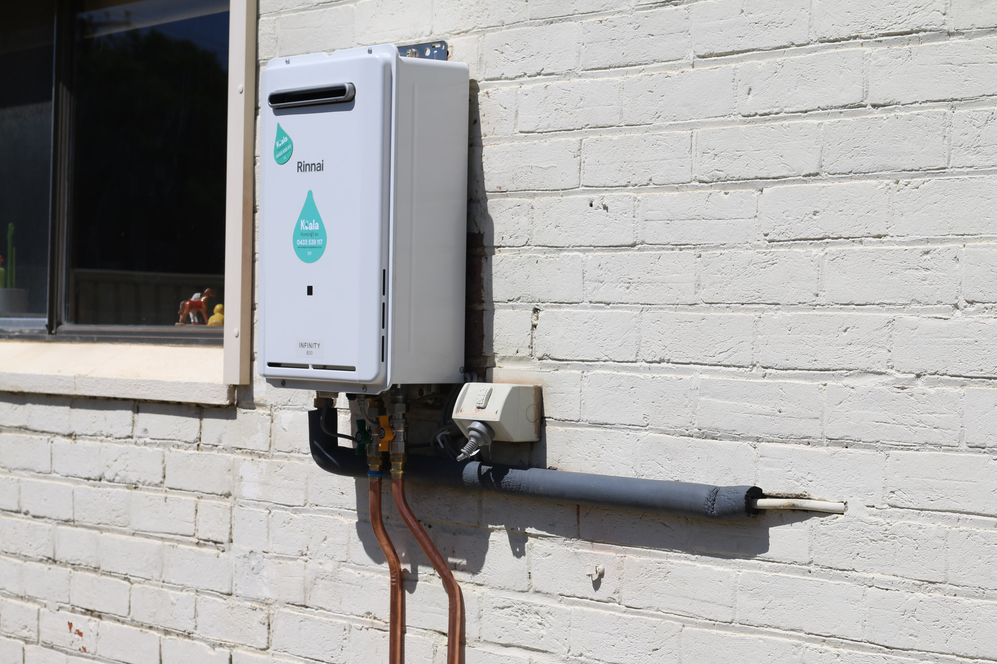 hot water system installed by koala plumbing