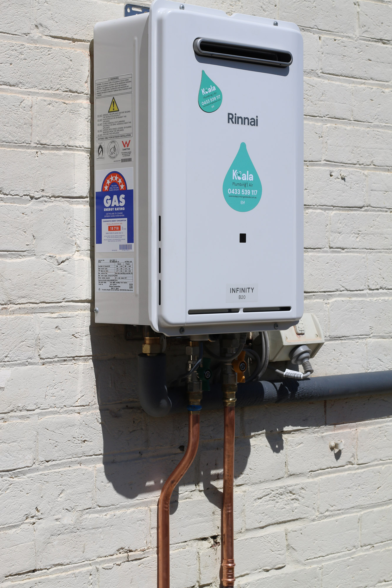 koala plumbing hot water system installation