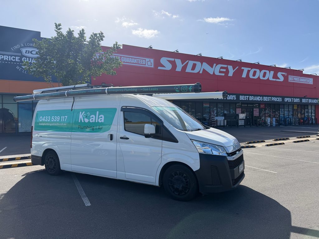 koala plumbing at a job in munno para